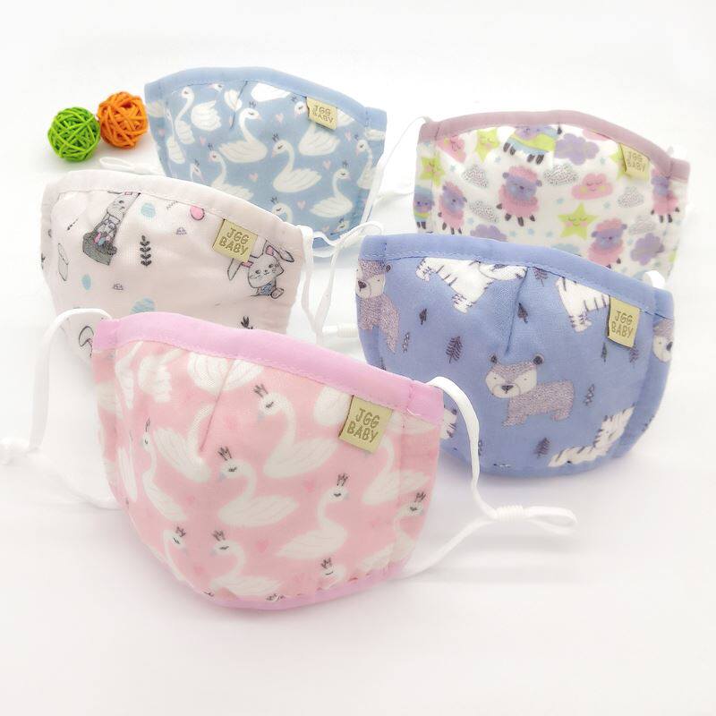 Children mask winter warm and anti-dust mouth Chapo washable all cotton cotton cloth children mask pure cotton girl breathable