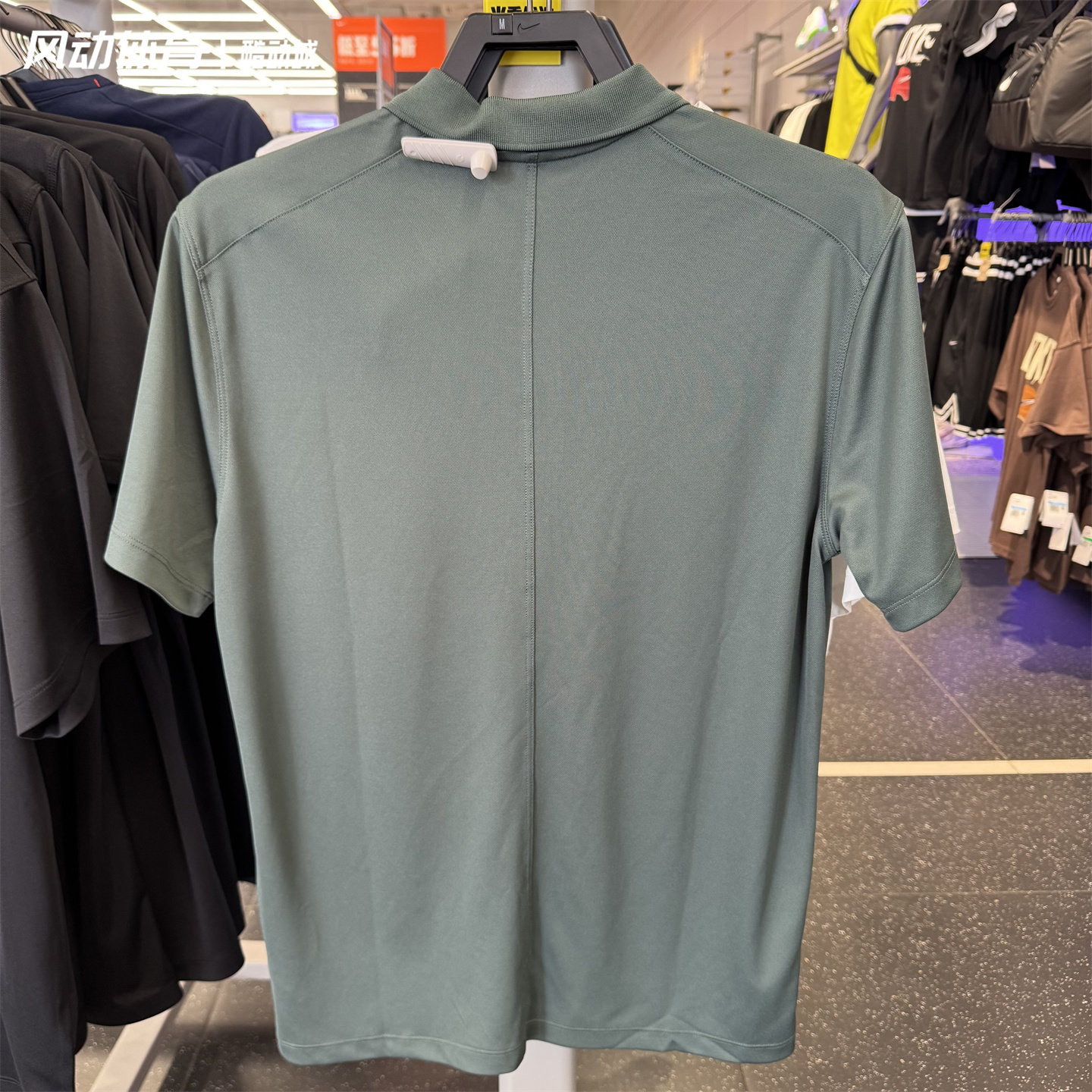 Nike, теннисная быстросохнущая дышащая спортивная футболка polo для отдыха, короткий рукав 