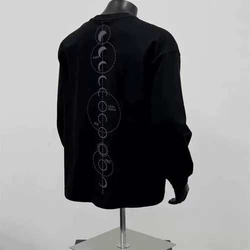 Трендовый хлопковый лонгслив, в американском стиле