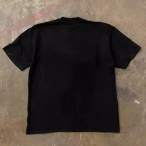 Заказать последний товар за рубежом ~ вырезать и снять внешнюю торговую футболку с короткими рукавами и рисунком кота для мужчин и женщин, свободные топы с принтом