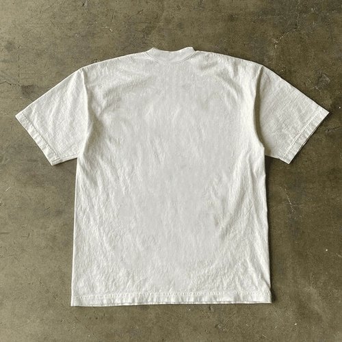 Летняя хлопковая футболка с коротким рукавом для отдыха, свободный крой