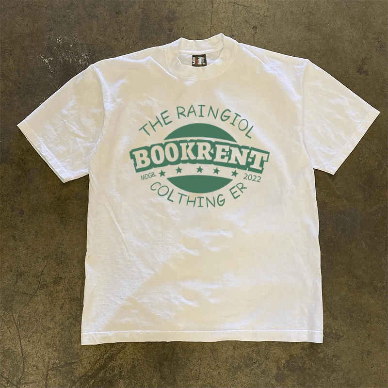 Overseas Orders Tail Goods ~ Cut Label Withdraws Export American Handsome Heavyweight Pure Cotton Short-Sleeved T-Shirts for Men and Women Summer Tops