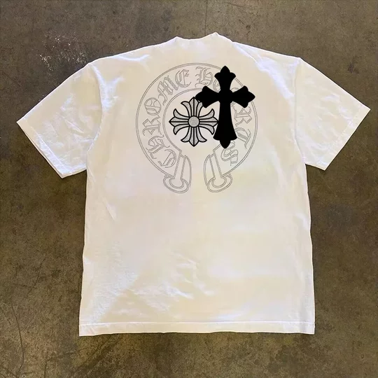 Out of stock of overseas orders~ Withdrawal of foreign trade trendy brand oversize heavyweight pure cotton short-sleeved T-shirts and versatile tops for men and women