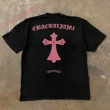 Хлопковая футболка с коротким рукавом, в американском стиле, оверсайз