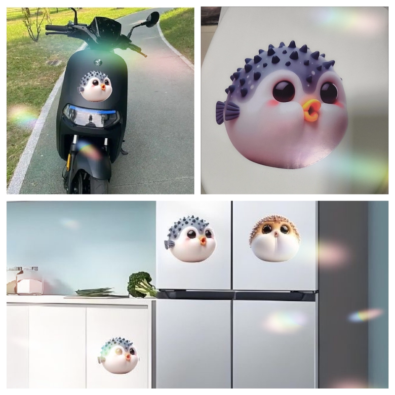 Cute Pufferfish Pattern Stickers for Living Room, Bedroom, Refrigerator, Toilet, Cabinet Decoration, Kindergarten Waterproof Self-Adhesive Wall Stickers Cute Pufferfish Pattern Stickers for Living Room, Bedroom, Refrigerator, Toilet, Cabinet Decoration, Kindergarten Waterproof Self-Adhesive Wall Stickers