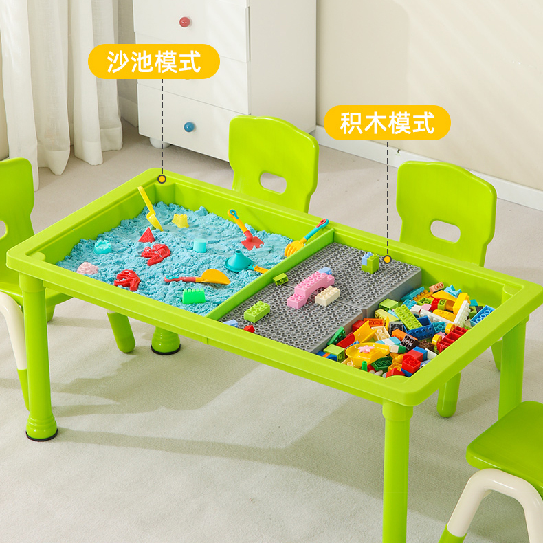 Shopping Mall Plaza Night Market Deep Sand Play Area Children's Sand Table Space Sand Game Table Detachable Building Block Toy Table
