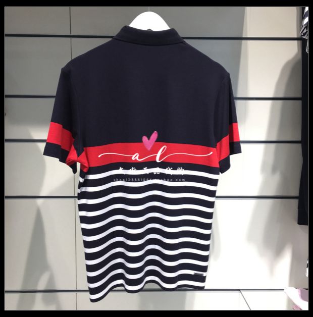 Bộ sưu tập Fila Fila mùa hè đích thực dành cho nam mới thường mặc áo polo ngắn tay đan F11M921118FNV - Áo polo thể thao ao polo
