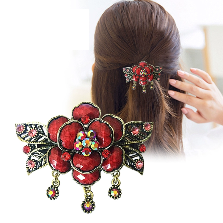 Phiên bản hàn quốc của retro bướm kẹp tóc rhinestone mùa xuân kẹp bên kẹp trên đỉnh bản nhỏ kẹp tóc phụ kiện tóc trang sức đầu - Phụ kiện tóc