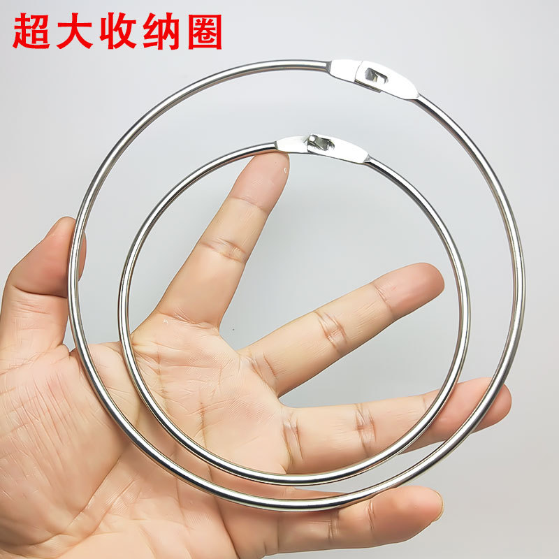 Extra-Large Metal Open-Ended Key Ring for Warehouse, Hotel, and Dormitory Management, Sturdy, Durable, and Easy to Access