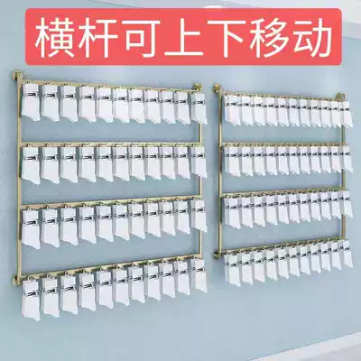 Floor-to-ceiling silk scarf jewelry rack Upper wall ribbon rack Cotton yarn rack Florist packaging reel toilet paper rack Wall-mounted clothing socks display rack