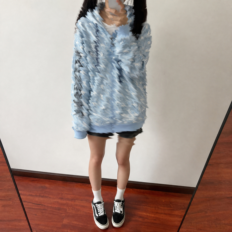 High-End Version of the Trendy American Gothic Style Cross-Print Hooded Cardigan Sweatshirt, Loose and Lazy Style Jacket for Autumn and Winter High-End Version of the Trendy American Gothic Style Cross-Print Hooded Cardigan Sweatshirt, Loose and Lazy Style Jacket for Autumn and Winter
