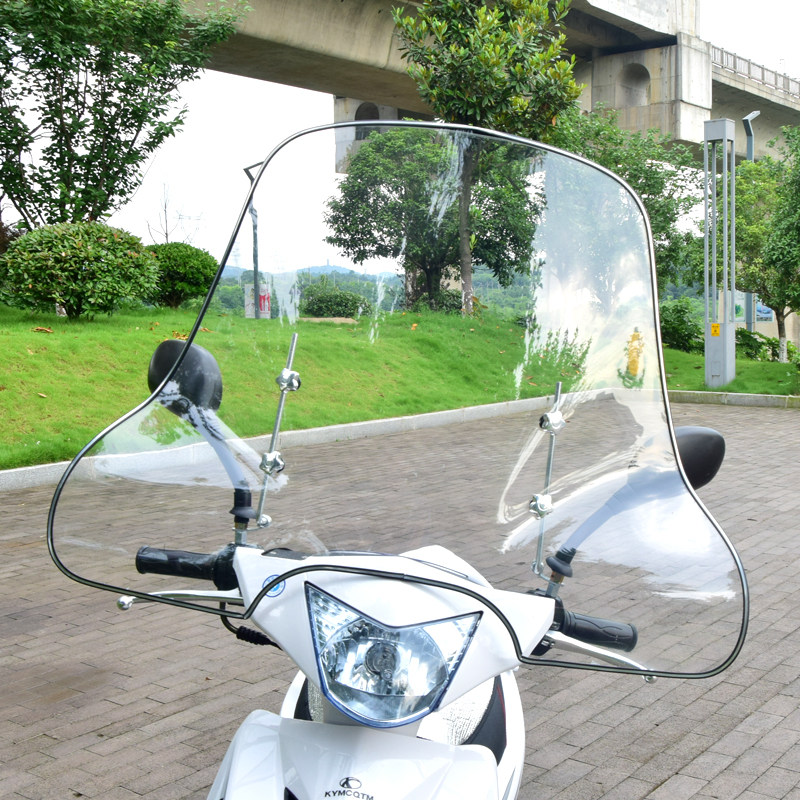 Handguard electric vehicle front windshield HD transparent front windshield cover scooter motorcycle front rain baffle