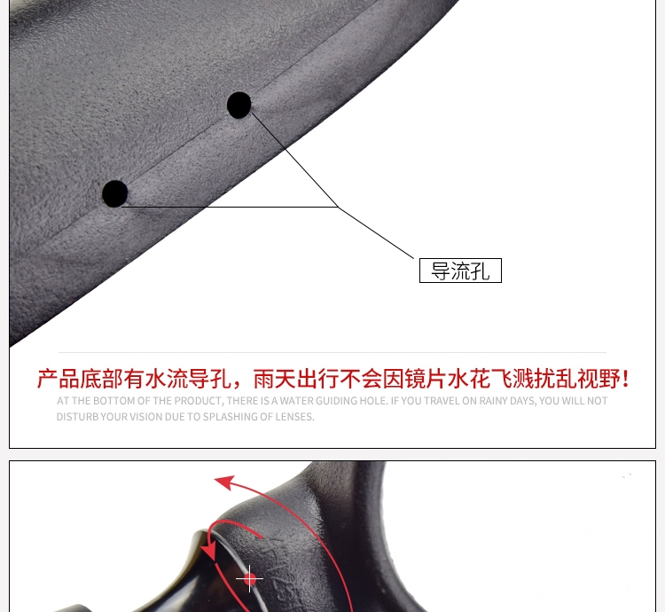 Áp dụng Suzuki Yuncai QS100T-A / B Li Cai QS125T-2A / 2B Gương chiếu hậu Gương chiếu hậu gương xe máy tròn