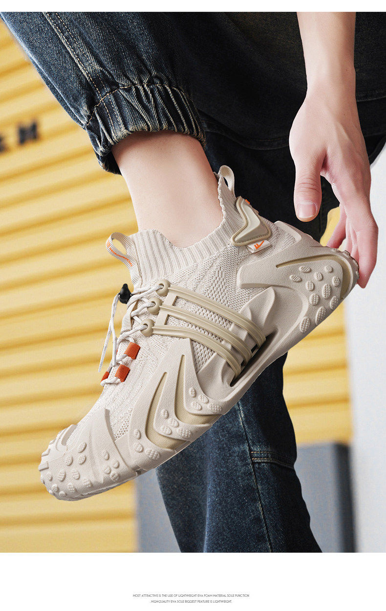 Men's Breathable Mesh Dad Sneakers Height Increasing Running Shoes_voghion.com