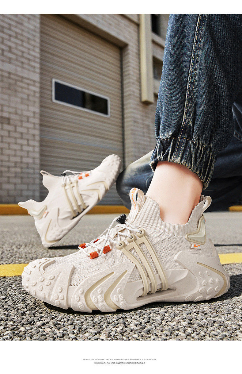 Men's Breathable Mesh Dad Sneakers Height Increasing Running Shoes_voghion.com