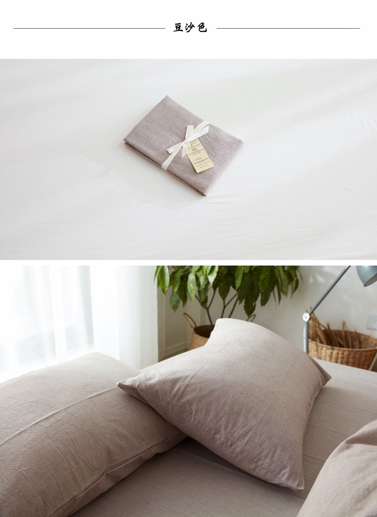 Giặt gối bằng vải bông Vỏ gối bằng cotton Bộ đôi đơn dành cho người lớn Bộ đôi gối không nên màu tốt gối tựa đầu ô tô cao su non