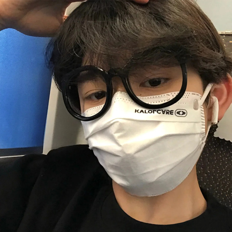 Black frame glasses male myopia can be matched with the degree of gm retro large eye frame ins wind plain face artifact female face small