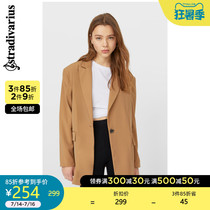 Stradivarius note brown blazer Womens loose Korean version of the professional suit 05912168450