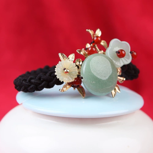 Хвостик, эластичный аксессуар для волос, резинка для волос, чехол, простой и элегантный дизайн, в корейском стиле