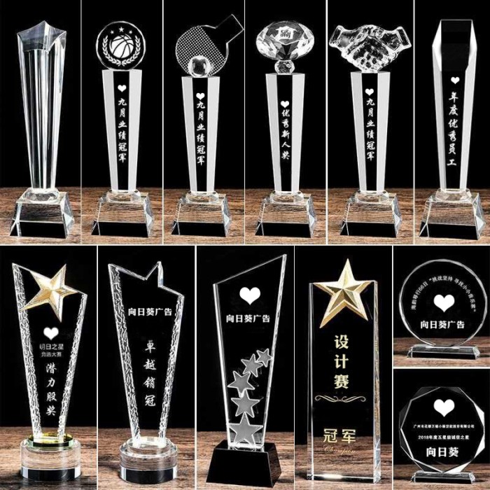 Crystal Trophy Cartoon Custom Licensed Medal Custom - made Games Awards Annual Meeting