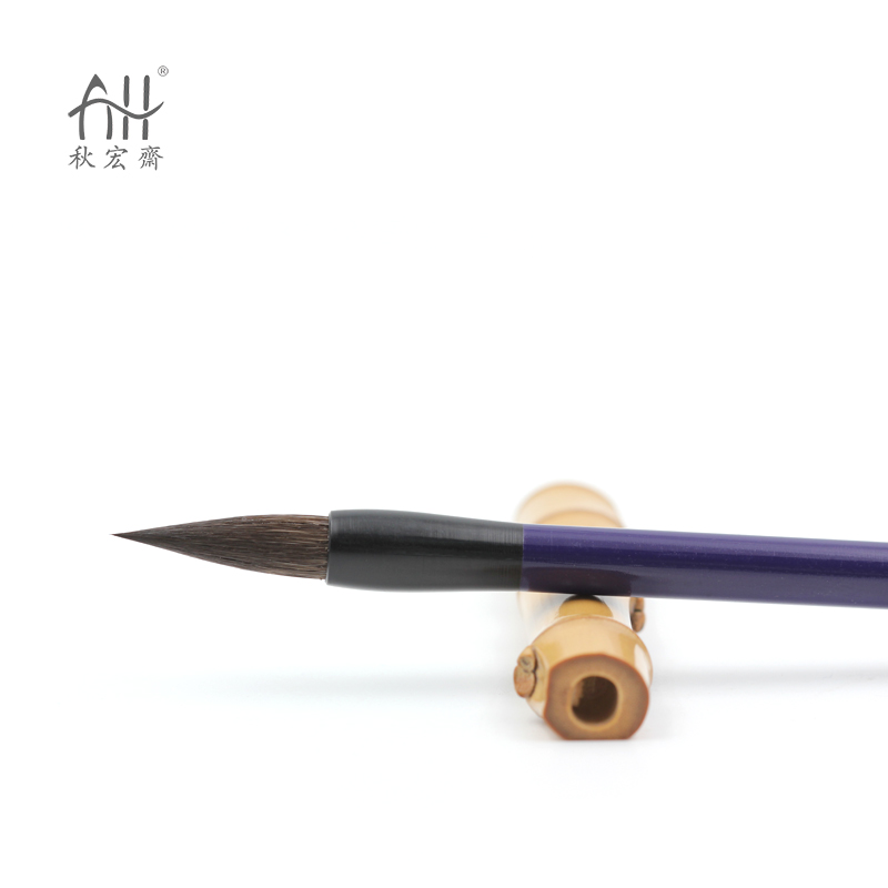 Qiu Hongzhai Qingge handmade brush squirrel hair Chinese painting watercolor brush meticulous calligraphy cursive coloring pen