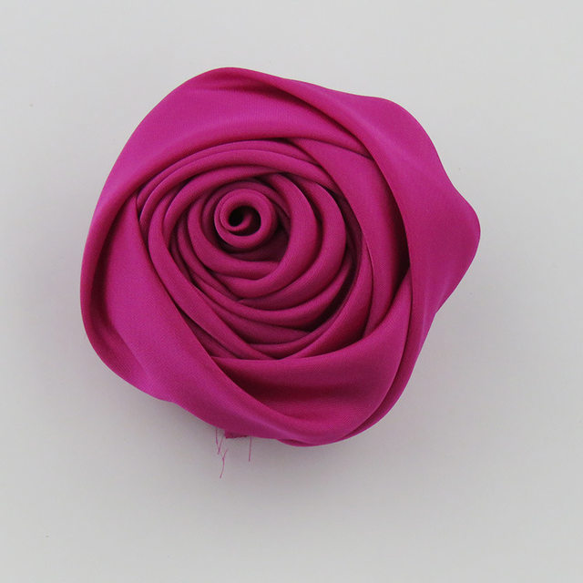 ແບບເກົາຫຼີ corsage brooch ເຄື່ອງປະດັບ handmade satin fabric rose flower roll flower bag flower pin two with real flowers