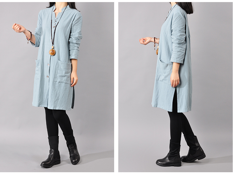 Robe femme en Coton et lin - Ref 3327901 Image 27