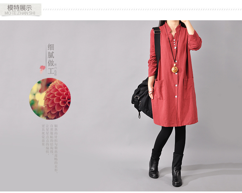Robe femme en Coton et lin - Ref 3327901 Image 12