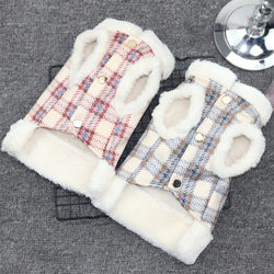 Traction Dog Clothes Pet Winter Clothes Teddy Puppy Small Size Dogs Puppy Panda Cat Clothes Spring and Autumn Clothes