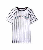 Childrens T-shirt Little Marc Jacobs Little mark boy white striped short sleeve w25258 Big Boy 12