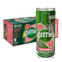 French imported Paris water Perrier bubble mineral water watermelon flavor 250ml 30 canned whole box