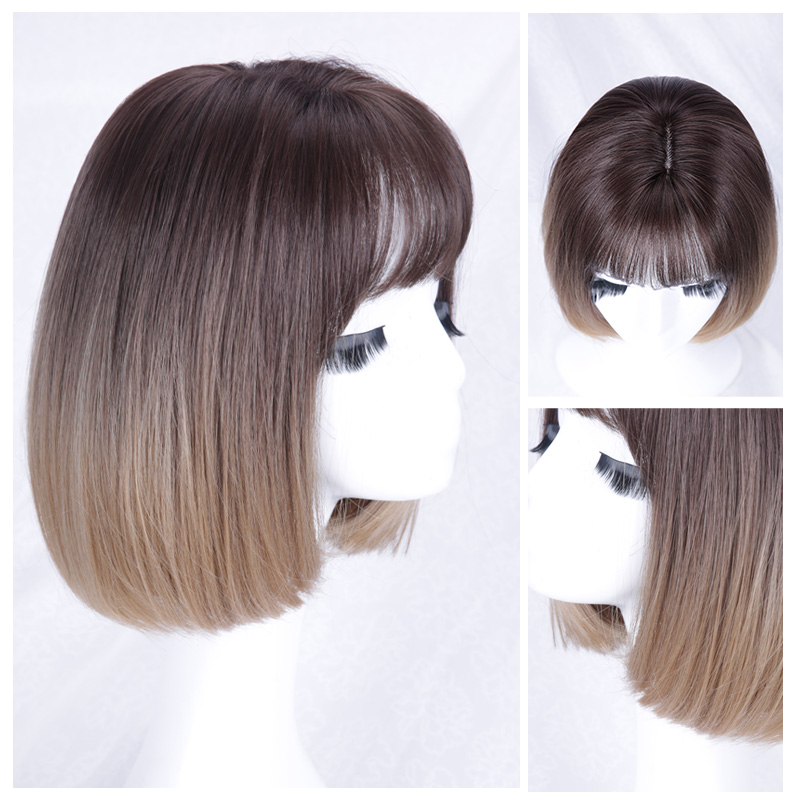 Buckle Style Wig Female Short Hair Air Wave In The Hair Short Bobo Net