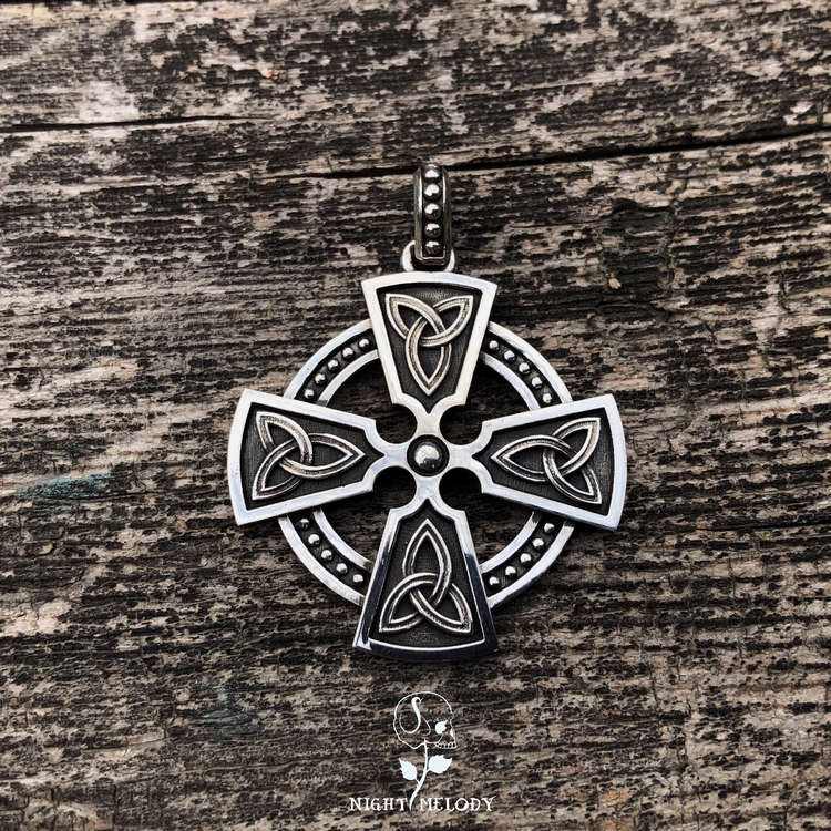 Nightsong Studio 925 Silver Original Handmade Nordic Style Celtic Amulet Personality Pendant Necklace Ornaments
