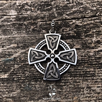 Nightsong Studio 925 Silver Original Handmade Nordic Style Celtic Amulet Personality Pendant Necklace Ornaments