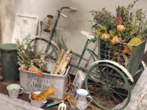 2021 Senduyuan new bicycle display props large garden groceries space ornaments home accessories storage