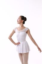 Adult ballet dance jumpsuit small trumpet skirt practice clothing milk silk can be inserted into chest pad two sets of art test grade