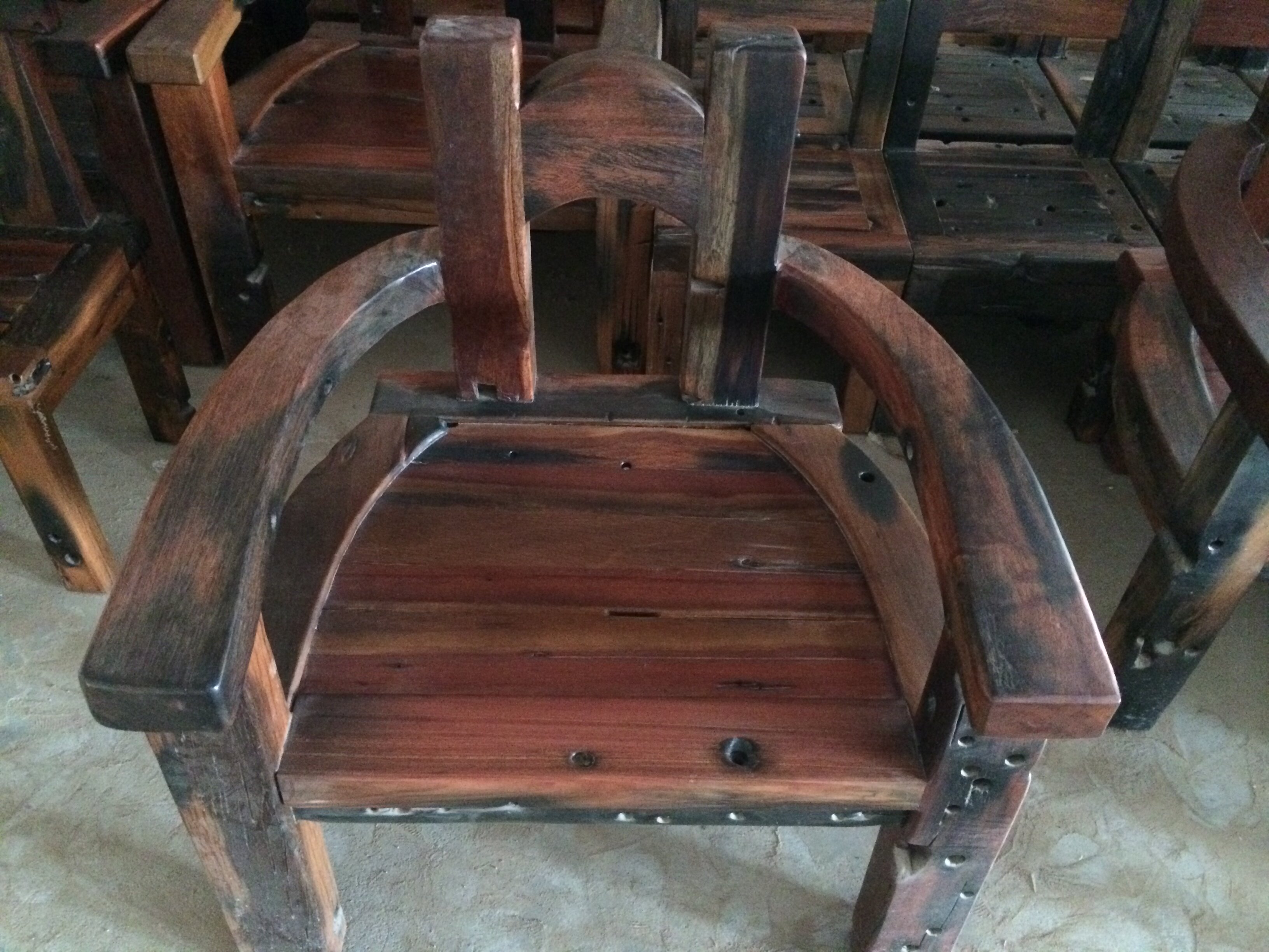 Home Art Square Ship Wood Furniture Full Ship Wood Master Chair Book Chair Solid Wood Chair Classical Simple Personality Chair