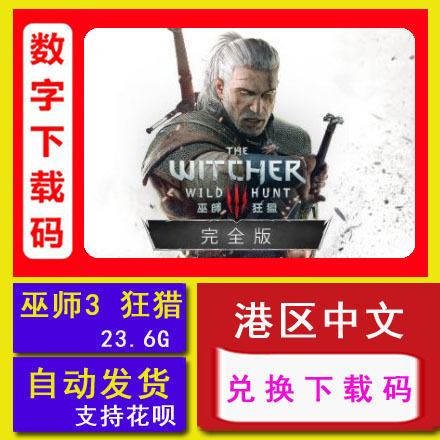 Switch Nintendo Ns Game the Witcher 3: Wild Hunt Complete Edition with All Dlc Hong Kong Server Chinese Digital Download Code