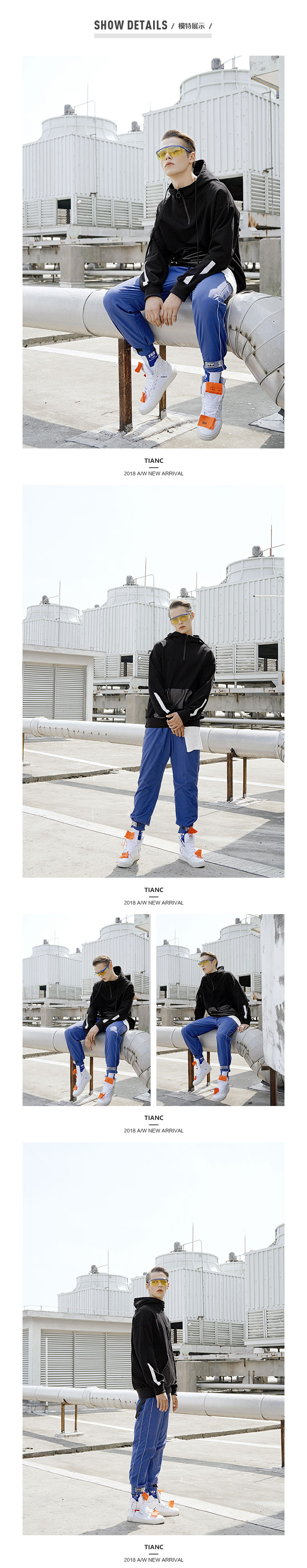 [TIANC Brand Chen He] mùa thu đông mới quần đơn giản giản dị chín điểm xu hướng quần ống chân quần áo thời trang