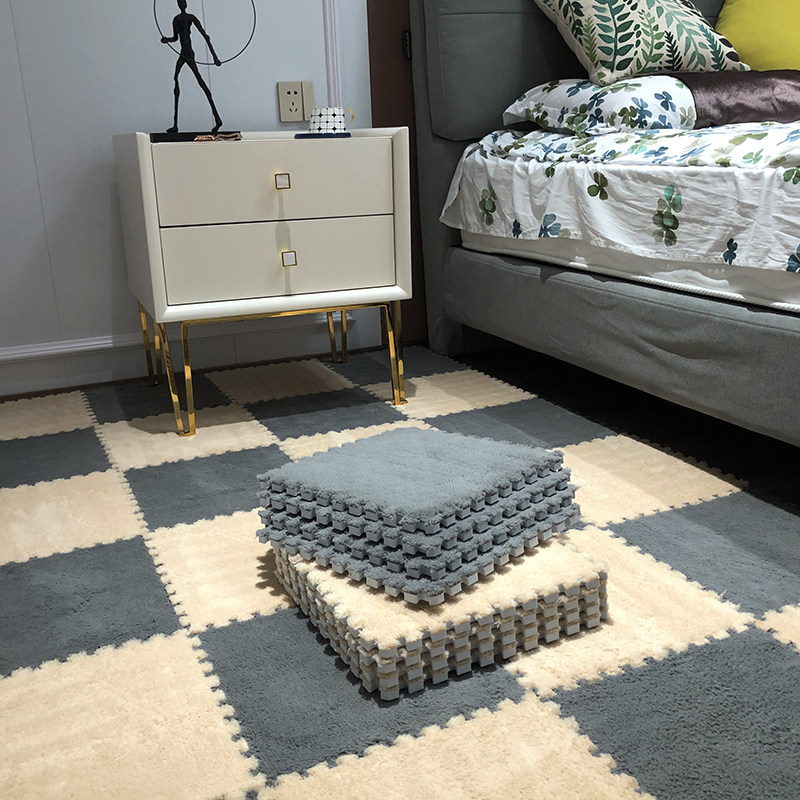 Dirty Carpet Bedroom Whole Bunk Beds Full Room Bedside Blanket Ins Wind Girl Splicing Living-room Ground Mat Boys Washable