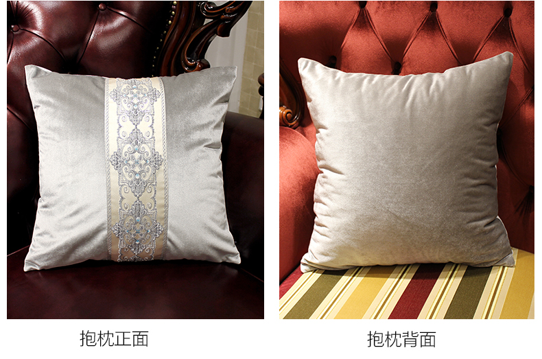 lõi nhỏ gọn Luo Yu Continental sofa gối đệm bìa gối đệm thắt lưng trở lại văn phòng gối xe miễn phí - Trở lại đệm / Bolsters mền 2 trong 1
