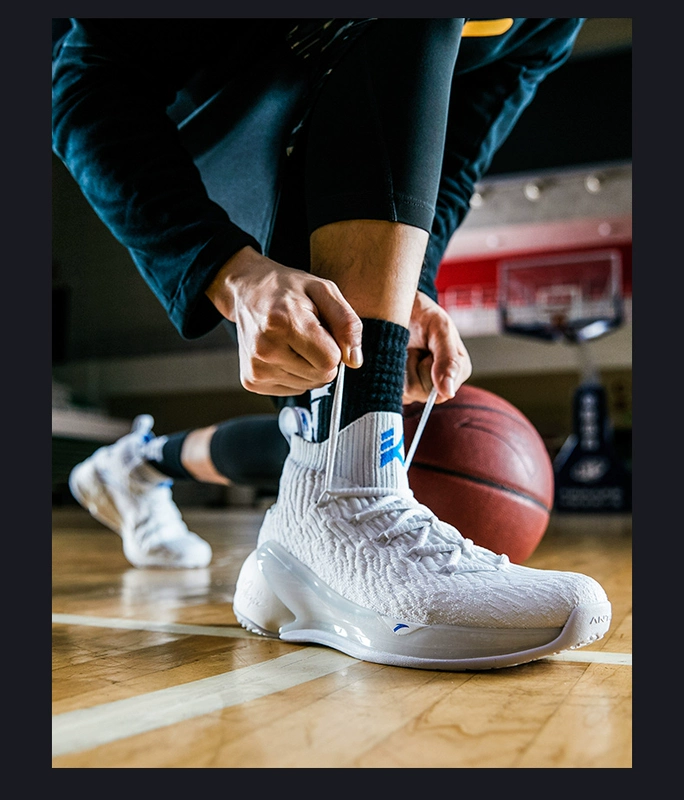 Giày bóng rổ ANTA Anta KT4 Giày cao cổ nữ 2018 Giày sinh viên mới giày thể thao 11841101 giày thể thao nam sneaker