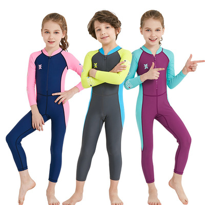 long sleeve children's swimwear