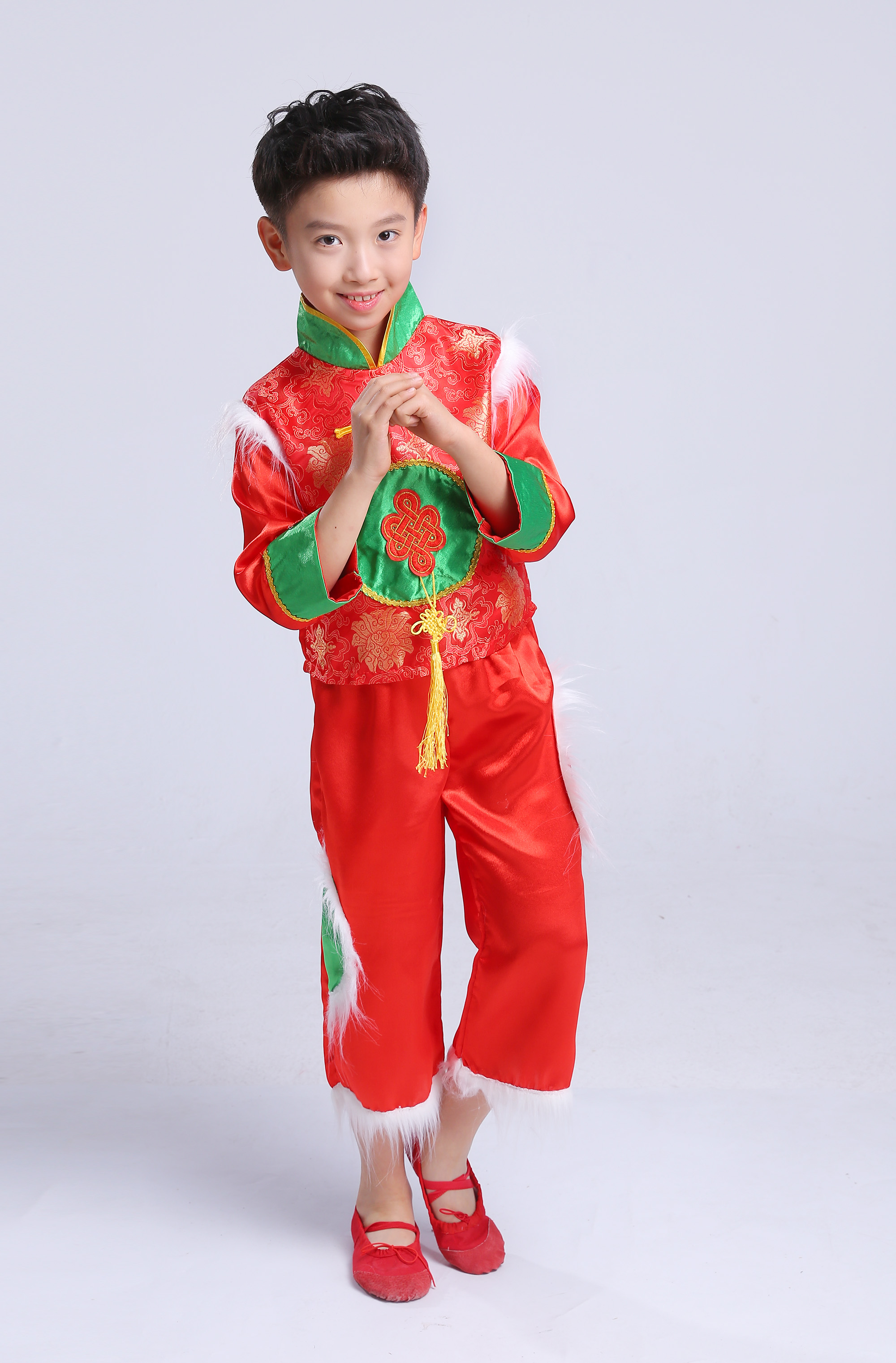 Ngày đầu năm mới Trẻ em Trình diễn hợp xướng Dịch vụ lễ hội Mở cửa màu đỏ Acura Trình diễn trang phục dài tay Trung Quốc Trang phục khiêu vũ mùa đông đồ cho bé gái