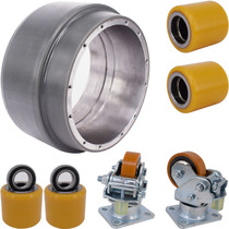 Linde electric forklift auxiliary wheel universal wheel 80X30 Linde MT15 balanced wheel drive wheel bearing load bearing wheel