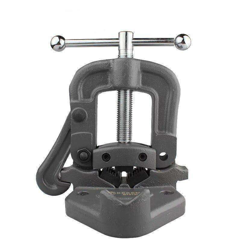 100 sharp heavy pipe bench vise with 2-4 inch gantry fitter gantry pipe bench pipe bench vise with tiger tongs cast-iron