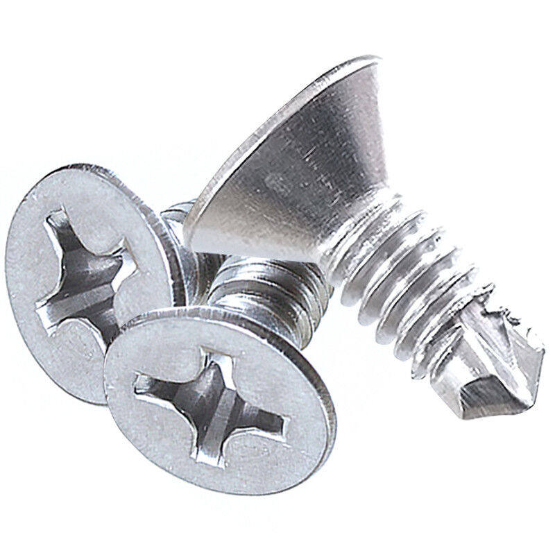 Screw self-tapping self-drilling screw head drilling tail groove Yu nail sunken steel cross 41 dovetail ice 70BY-stainless steel tooth 100-Taobao