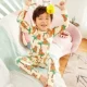 Qiuyi Qiuku Set Bộ đồ ngủ bằng vải bông Đồ lót cho bé trai Người nhện mùa thu / mùa đông Baby Line Quần áo Quần bé trai Tide ốp realme 5i