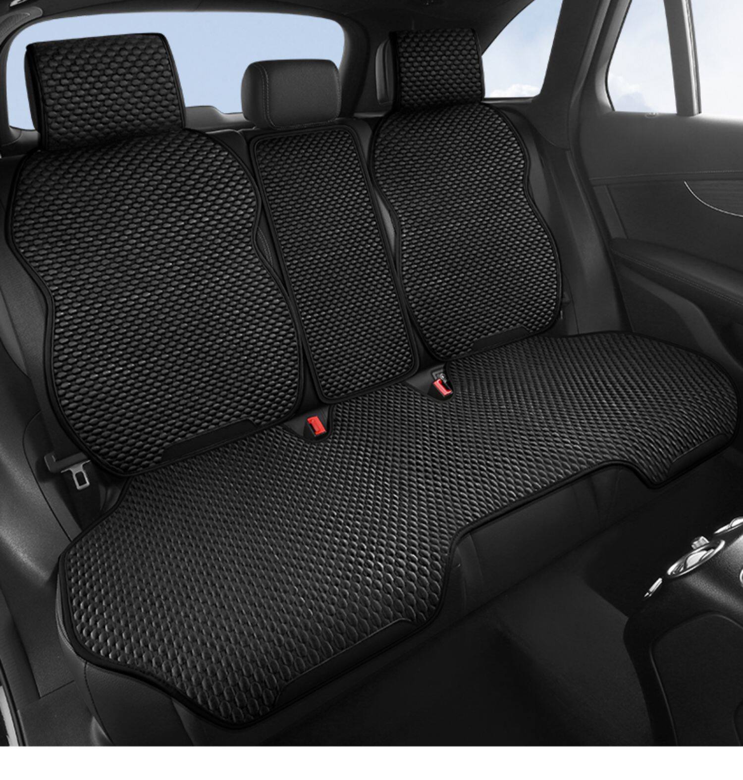 Car Seat Cushion, Universal Seat Pad for All Seasons, Summer Ice Silk Seat Cushion, Half-Pack Seat Cover in the Car, Ventilated Car Cushion