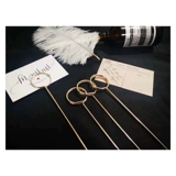 Держатель для зажима зажима с зажимами металлической цветочной карты заглушка -карта -Вставка цветочника вставка для полюсной упаковки Материал Материал Цветочный художник Материал Золото